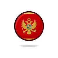 Symbol der montenegro-Flagge vektor