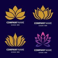 Beauty Lotus Logo Bilder vektor