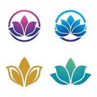 Beauty Lotus Logo Bilder vektor