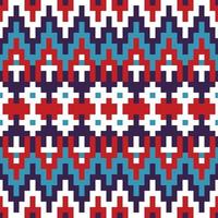 traditionell afrikansk amerikansk etnisk geometriskt sömlöst mönster aztekisk design tyg gobeläng chevron prydnad textil inredning tapet turkisk boho stambroderi bakgrund vektor