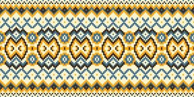 Ethno-Boho-Muster mit Blumen in leuchtenden Farben. Design für Teppich, Tapete, Kleidung, Verpackung, Batik, Stoff, Vektorillustrationsstickerei im ethnischen Stil vektor