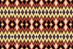 afroamerikansk traditionell geometrisk etnisk sömlös design. Aztec tyg matta prydnad chevron textil dekoration tapeter. tribal boho kalkon broderi bakgrund vektor