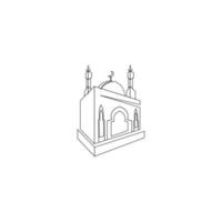 moské logotyp bild vektor illustration design
