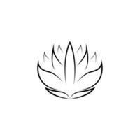 Lotus-Blume-Symbol-Vektor-Illustration vektor