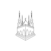 Moschee-Logo-Bild-Vektor-Illustration-design vektor