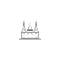 Moschee-Logo-Bild-Vektor-Illustration-design vektor