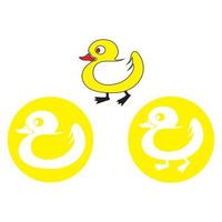 Ente-Symbol-Logo-Symbol-Vektor vektor