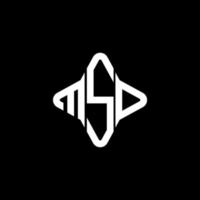 msd letter logotyp kreativ design med vektorgrafik vektor
