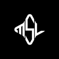 MSL-Brief-Logo kreatives Design mit Vektorgrafik vektor