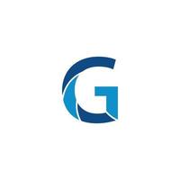 Buchstabe g-Logo-Icon-Design-Vorlagenelemente. vektor