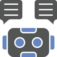 Chat-Bot-Symbolstil vektor