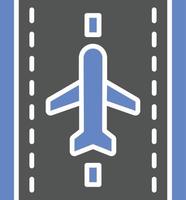 landningsbana ikon stil vektor