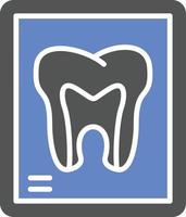Symbolstil für Zahnröntgen vektor