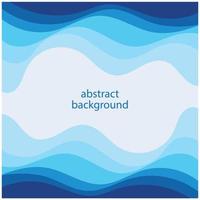 flache Designvorratsillustration des abstrakten Hintergrunds des blauen Wellenvektors vektor