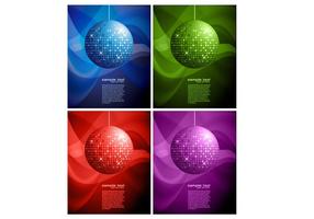 Disco Ball Backgrounds Two Vector