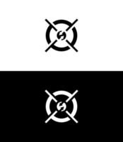 4t stiliserat monogram med illustration av upp och ner riktningar vektor