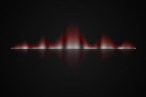abstrakt musik ljudvåg, vektor