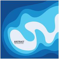 abstrakt våg bakgrundsdesign med blå kombination vektor