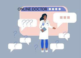 läkare online vektor