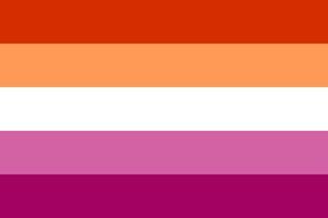 Flagge des lesbischen Stolzes vektor