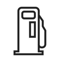 Symbol für die Serviceleitung der Tankstelle vektor