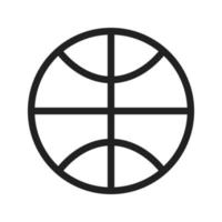 Basketball-Liniensymbol vektor