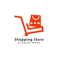 Supermarkt-Logo-Design vektor