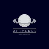 Universe Planet Logo-Designvorlage für Marke oder Unternehmen und andere vektor