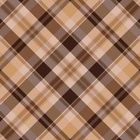 Tartan-Plaidmuster mit Textur und warmer Farbe. vektor