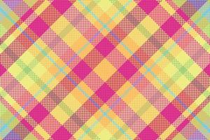 karierter musterhintergrund des tartans mit der farbe des valentinsgrußes. vektor