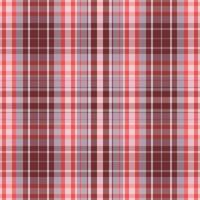 karierter musterhintergrund des tartans mit der farbe des valentinsgrußes. vektor