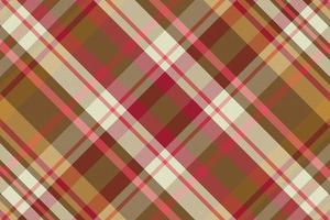 karierter musterhintergrund des tartans mit der farbe des valentinsgrußes. Vektor-Illustration. vektor