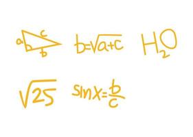 Symbol für mathematische Formeln oder Symboldesign vektor