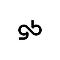 gb oder bg Brief Logo Design Vektorkonzept. vektor