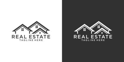 Dach- und Home-Logo-Vektor-Design-Konzept. Immobilien-Logo vektor