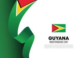 guyana unabhängigkeitstag hintergrund nationale feier am 26. mai. vektor