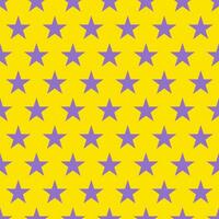 nahtloser Hintergrund mit lila Sternen und gelben Hintergründen. vektor