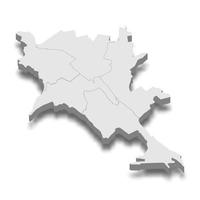 Isometrische 3D-Karte der Stadt Chisinau ist eine Hauptstadt Moldawiens vektor