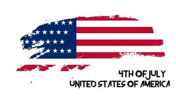 Tag der Unabhängigkeit. vierter Juli. vereinigte Staaten von Amerika. Plakat, Flyer. Banner für Website. vektor