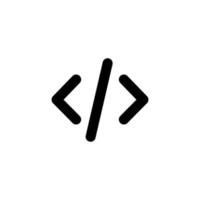 kodning ikon mall för gränssnitt vektor illustration