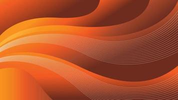 abstrakte dynamische Welle orange Farbverlauf Vektor Hintergrund