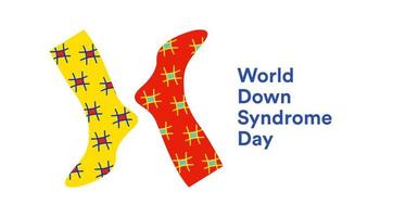 Welt-Down-Syndrom-Tag, 21. März Vektorillustration vektor