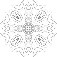 Schwarz-Weiß-Skizze von Flora und Fauna Batik. kann für verschiedene Zwecke verwendet werden vektor