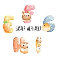 Ostern-Alphabet. Vektor-Illustration vektor