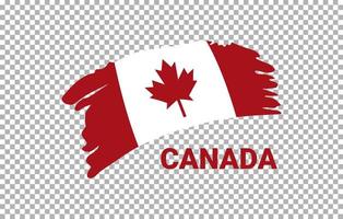 Flagge von Kanada mit transparentem Hintergrund vektor