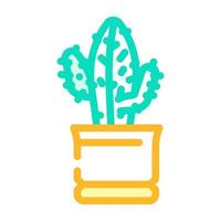 Euphorbia acrurensis Farbe Symbol Vektor Illustration