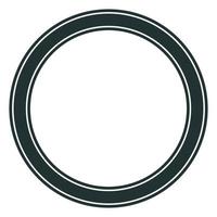 Runder Kreis Logo Grafiksymbol. rundes abstraktes minimalistisches formmuster für t-shirt-druck, tapetendekoration, logo. vektor
