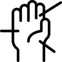 handtherapie-vektorillustration auf einem hintergrund. hochwertige symbole. vektorikonen für konzept und grafikdesign. vektor