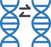 dna-übertragungsvektorillustration auf einem hintergrund. hochwertige symbole. vektorsymbole für konzept und grafikdesign. vektor