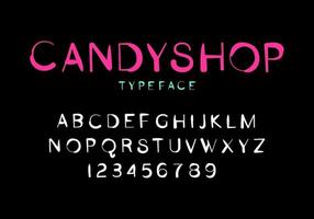 söt stilfull modern typsnitt. vektorteckensnitt för typografi, titlar, logotyper och mer vektor